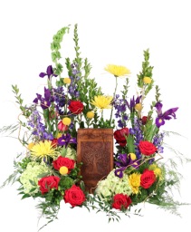 Everlasting Praise Cremation Flowers   (urn not included) 
