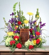 Everlasting Praise Cremation Flowers   (urn not included) 