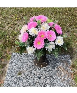 Everything coming up daisies cemetery vase