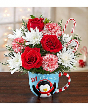 Exclusively at Flowers Today Florist Joy to the World Keepsake Holiday Mug