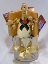 Executive Gifts, Christmas Chocolates & Wine Moet & Chandon Champagne & Godiva Chocolates Gift Baskets - AMAPOLA BLOSSOMS Prince George, BC. Gift Baskets Delivery