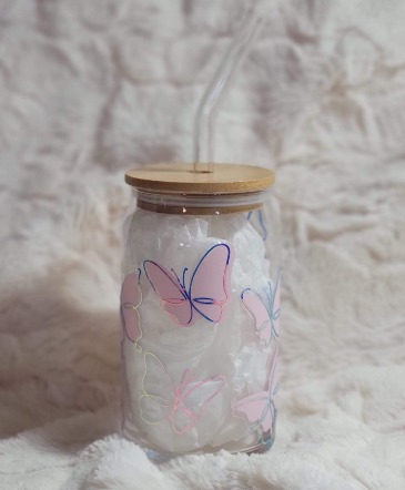 Exotica's Spring Butterflies Cup Gift in Rutland, VT | Exotica Flowerz