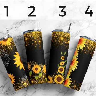 Exotica's Sunflower 20oz Tumbler Gift in Rutland, VT | Exotica Flowerz