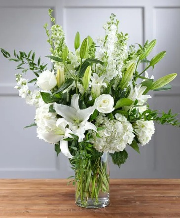Expressions Elegant Whites Vase in Gahanna, OH | EXPRESSIONS FLORAL DESIGN STUDIO