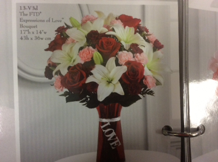 Expressions of love Vase arrangement