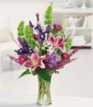 EXPRESSION OF LOVE vase mixed high end flowers