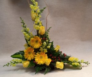 Expressive Yellows  Fresh Flower Arrangement