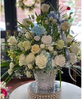  Exquisite Floral Arrangement in White and Blush R 
