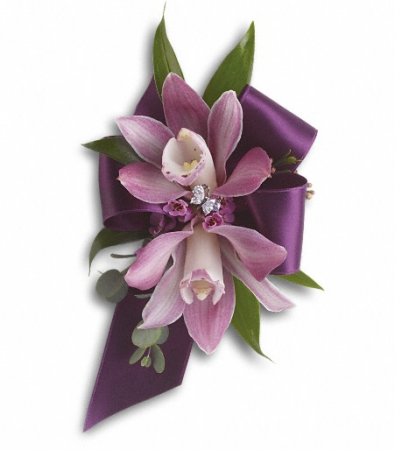 Exquisite Orchid Wristlet Wedding and Prom