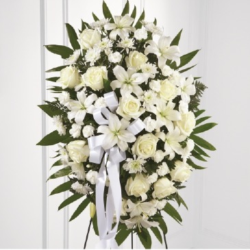 EXQUISITE TRIBUTE STANDING SPRAY  in Stockbridge, GA | Ruby's Flowers & Event Decor