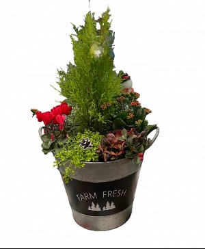 Extra Large Seasonal Planter 25" tall  planter
