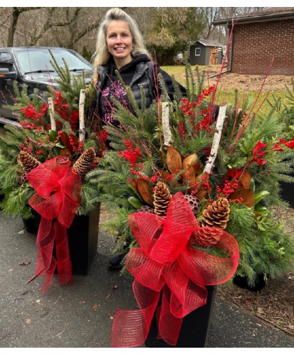 Extra large winter planter  Outdoor winter planter (price is for one)