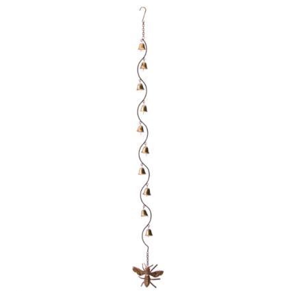 Extra Long Garden Chime Bells with Bee Icon 
