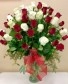Love & Romance  48 Red and White Roses 