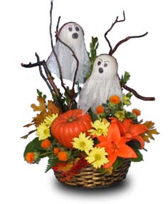BOO!! Flower Basket in Brenham, TX | BRENHAM FLORAL COMPANY BOO!! Flower Basket in Brenham, TX | BRENHAM FLORAL COMPANY