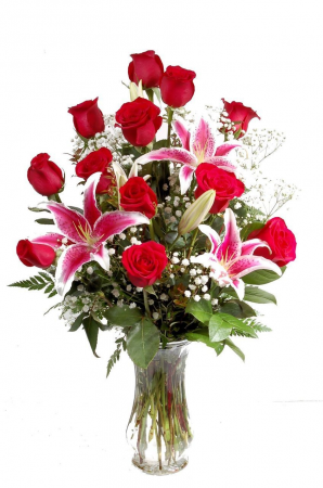 ROSES & STARGAZER LILYS The Perfect Combo!