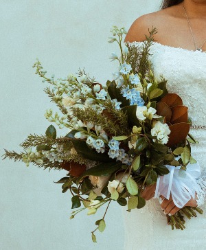 Fabulous Fall Hand-Tied Wedding Bouquet