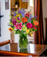 Fabulous Florals Clear Vase