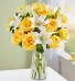 Fair Trade Yellow Rose & White Lily 