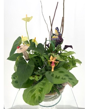 Fairy Dish Garden in Ceramic Plant