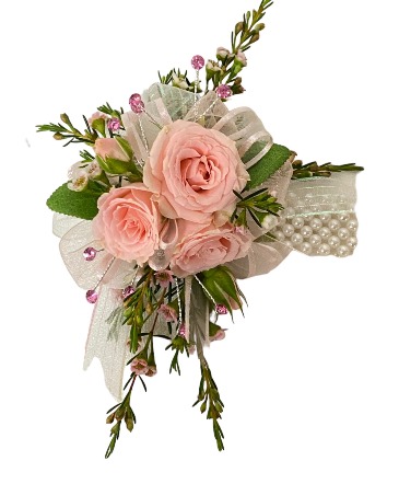 FAIRY TALE DREAMS WRISTLET Prom Flowers; choose your flower color in Lewiston, ME | BLAIS FLOWERS & GARDEN CENTER