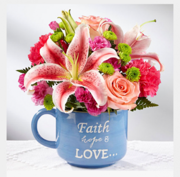 Faith bouquet  Medium  in Aurora, IL | Bella Fleur Sweets & Gifts, Inc.