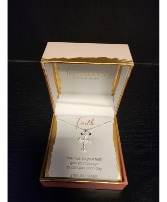 Faith Cross Necklace Sterling Silver