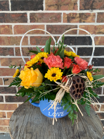 Faith, Hope & Love Floral Arrangement