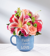 Faith Hope & Love Mug Arrangement 