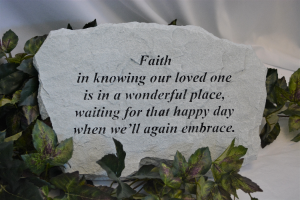 FAITH IN KNOWING OUR LOVED ONE - STONE SYMPATHY STONE 