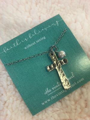 Faith is believing necklace 