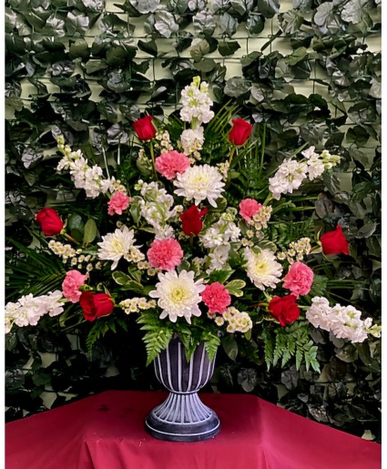 Faithful Forever urn arrangement
