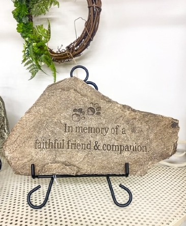Faithful Friend Memorial Steppingstone Sympathy Pet Gift in Anderson, IN | The Gift Box
