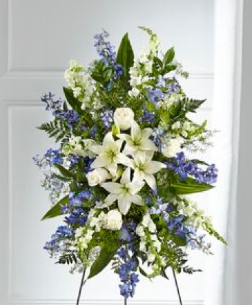 FAITHFUL FRIEND STANDING SPRAY  in Williamsburg, VA | Blessing and Blooms Florist