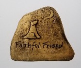 Faithful Friend Stone Sympathy & Inspiration / Home & Garden