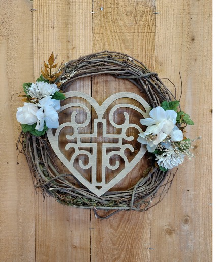Faithful Heart Wreath Permanent Botanical