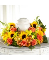 Faithful Sunflower S5330s Urn Arrangement