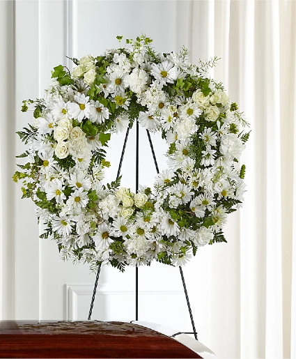 Faithful Wishes Standing Wreath 