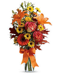 FALL 6 Fall Vase Arrangement