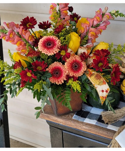 Fall abundance  Vase arrangement 
