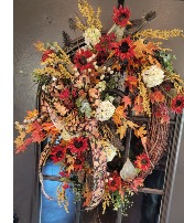 Fall abundance Wreath Wreath arrangement 