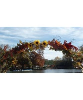 Fall Arch Swag Ceremony