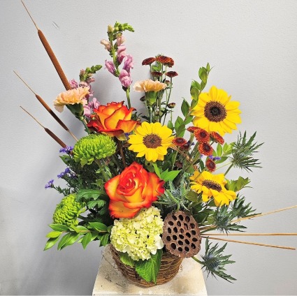 Fall Basket Arrangement 