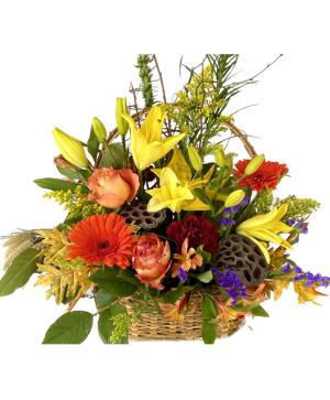 Colorful Basket Arrangement Powell Florist Exclusive