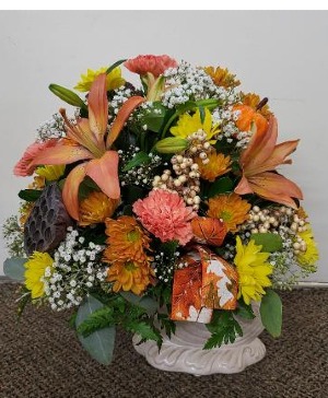 Fall Bounty   FHF-T6699 Fresh Flower Arrangement (Local Delivery Area Only)