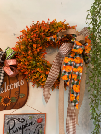 Fall boxwood wreath Home decor