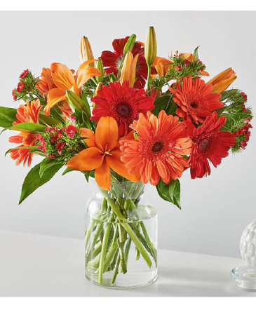 Fall Break Bouquet Vase Arrangement in Laurel, MD | Lea's Flower Shop