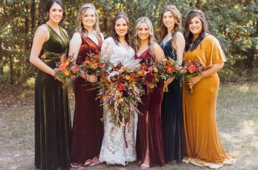 Fall bridal party   in Whitehouse, TX | Whitehouse Flowers