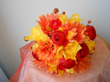 Fall bridesmaid Bouquet Hand tied bouquet