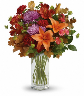 Fall Brights Bouquet Vase Arrangement